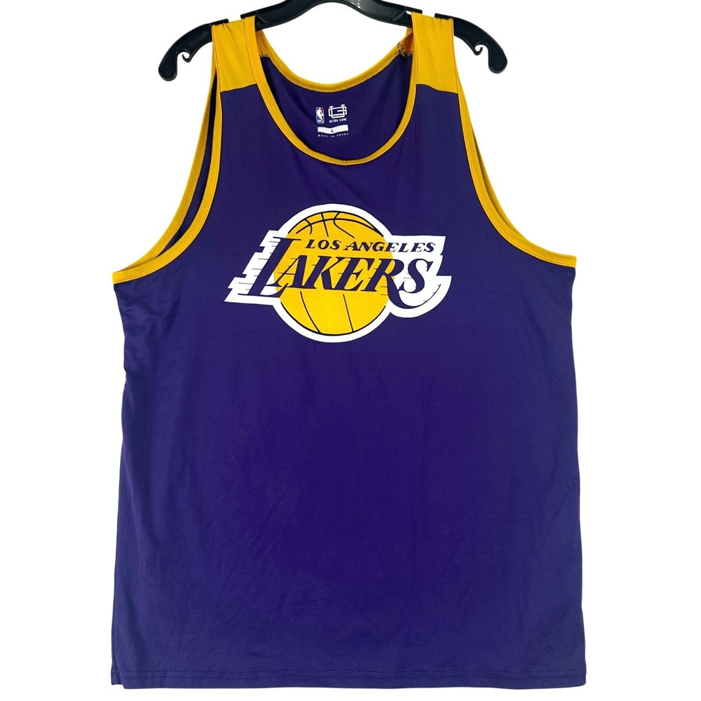 LeBron James Lakers Ultra Game Tank Top Mens Large‎ Purple Basketball Sportswear